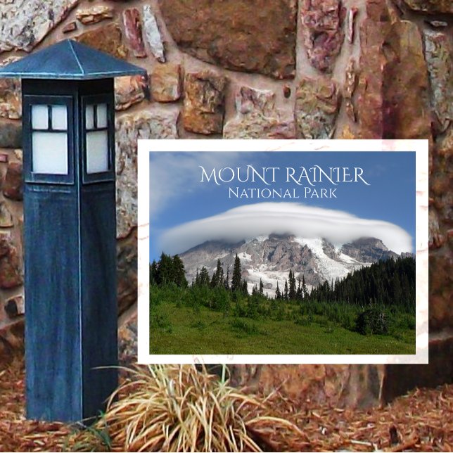 Cartão Postal Monte Rainier Encircloud, Monte Rainier NP (Criador carregado)