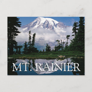 Cartão Postal Monte Rainier Feliz Aniversário