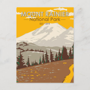 Cartão Postal Monte Rainier National Park Cowlitz Divide