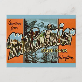 Cartão Postal Monte Rainier Washington 