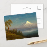 Cartão Postal Monte Ruas. | Albert Bierstadt<br><div class="desc">Monte Rua. Helens, Rio Columbia, Oregon (1889), por Albert Bierstadt, é uma representação impressionante da beleza dramática do Noroeste do Pacífico. A pintura apresenta a Rua montada em torre. Ajuda no fundo, seu pico coberto de neve brilhando sob luz solar suave. O rio Columbia atravessa graciosamente o vale do luxo,...</div>