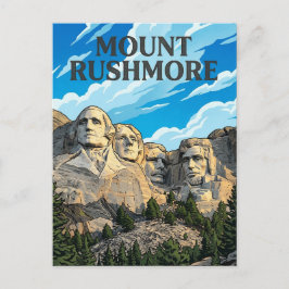 Cartão Postal Monte Rushmore