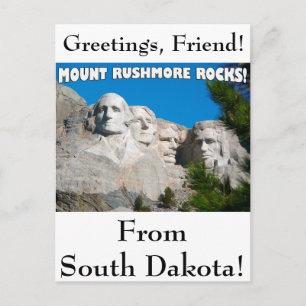 Cartão Postal Monte Rushmore é demais! Monte Rushmore, Dakota do