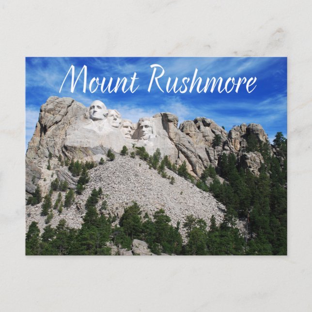 Cartão Postal Monte Rushmore National Memorial South Dakota EUA (Frente)