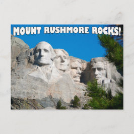 Cartão Postal Monte Rushmore Rocks! Monte Rushmore, Dakota do Su
