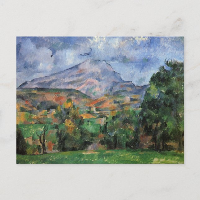 Cartão Postal Monte Sainte-Victoire por Paul Cezanne Postcard (Frente)