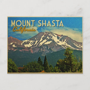 Cartão Postal Monte Shasta Vintage