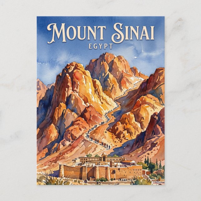 Cartão Postal Monte Sinai Egito (Frente)