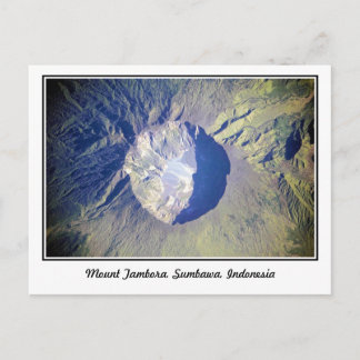 Cartão Postal Monte Tambora Sumbawa Indonésia