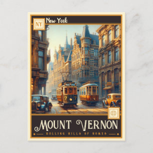 Cartão Postal Monte Vernon, Nova Iorque   Vintage