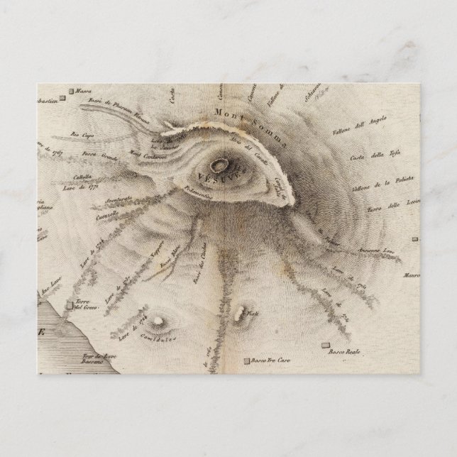 Cartão Postal Monte Vesuve (Frente)