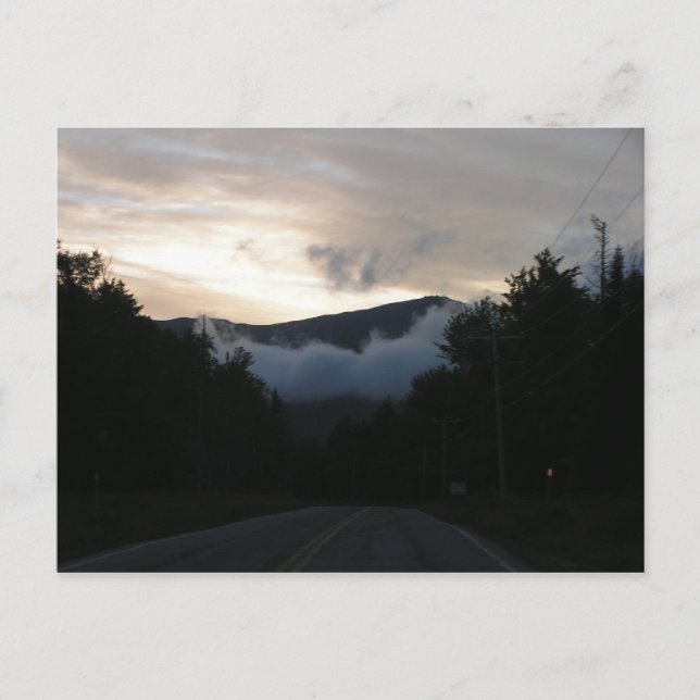 Cartão Postal Monte Washington no Sunrise (Frente)