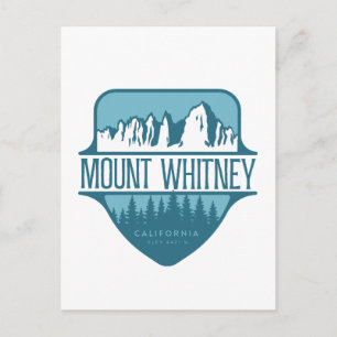 Cartão Postal Monte Whitney design da crista da montanha da Cali