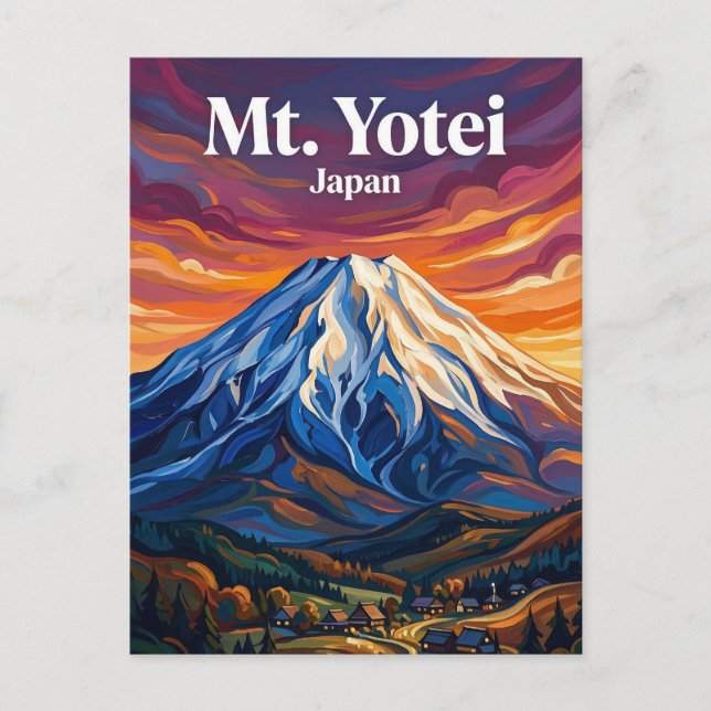 Cartão Postal Monte Yotei Japão (Frente)