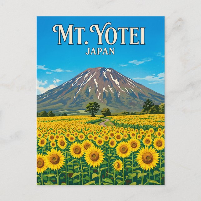 Cartão Postal Monte Yotei Japão (Frente)