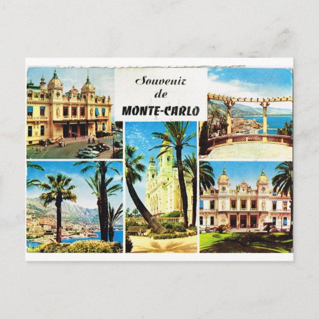 Cartão Postal Montecarlo, multivisualização inicial (Frente)