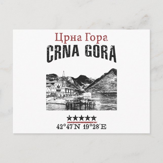 Cartão Postal Montenegro (Frente)