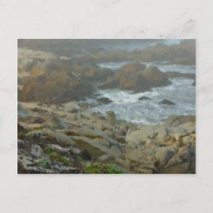 Cartão Postal Monterey Fog Big Sur California 2 Pintado