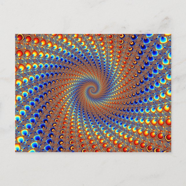 Cartão Postal Monterey Fractal Art (Frente)