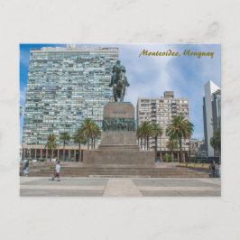 Cartão Postal Montevideo, Uruguay, Plaza Independencia