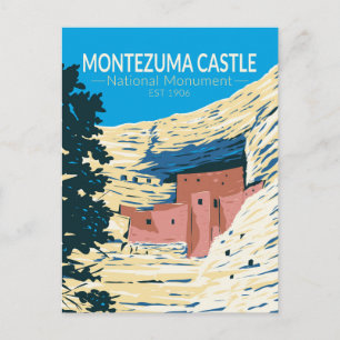 Cartão Postal Montezuma Castle National Monument Arizona Retro