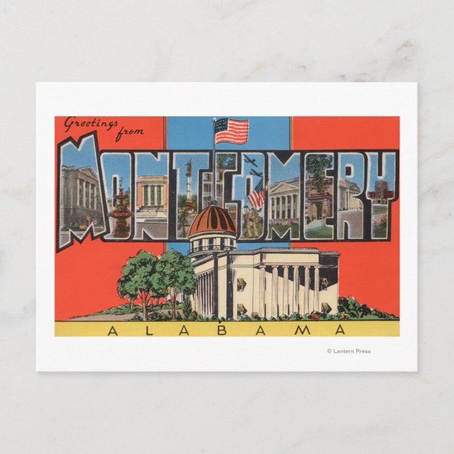 Cartão Postal Montgomery, Alabama (Frente)