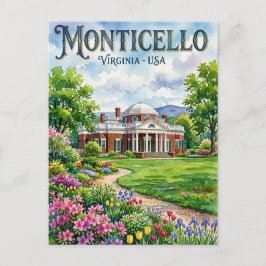 Cartão Postal Monticello EUA