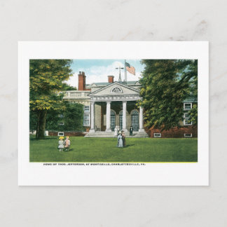 Cartão Postal Monticello - Lar de Thomas Jefferson, Charlottesv