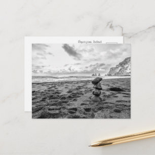 Cartão Postal Montículo de Reynisfjara Beach
