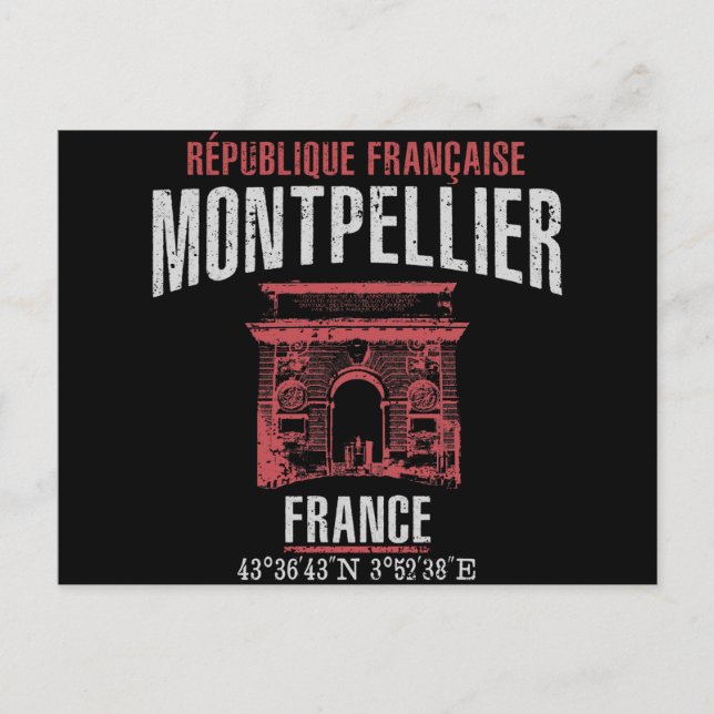 Cartão Postal Montpellier (Frente)
