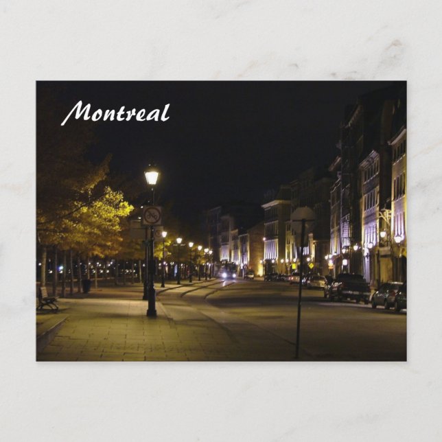Cartão Postal Montreal a noite (Frente)