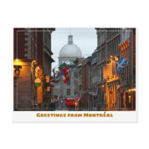 Montréal Canada Old Town em Dusk