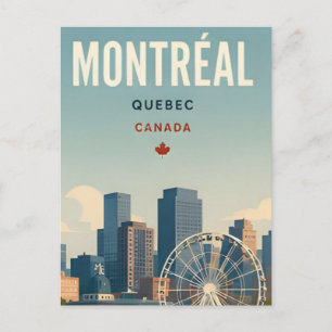 Cartão Postal Montreal Canadá Porto Antigo e Patrimônio Francês
