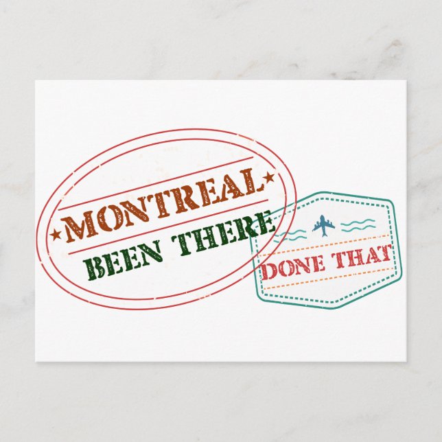 Cartão Postal Montreal esteve lá. (Frente)