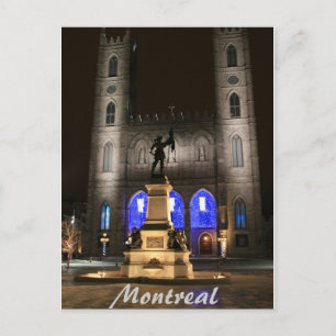 Cartão Postal Montreal Notre-Dame Basilica