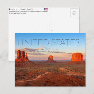 Cartão Postal Monument Valley, Arizona, Estados Unidos Viagem