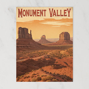 Cartão Postal Monument Valley: Retro Desert View