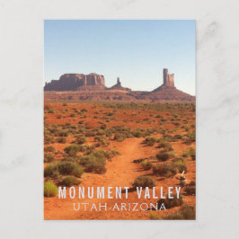 Cartão Postal Monument Valley Utah-Arizona border custom