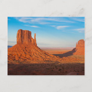 Cartão Postal Monument Valley Utah deserto luvas em panorâmico