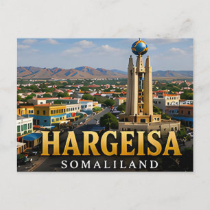 Cartão Postal Monumento à Independência de Hargeisa e Espírito d