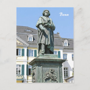 Cartão Postal Monumento a Ludwig van Beethoven em Bonn