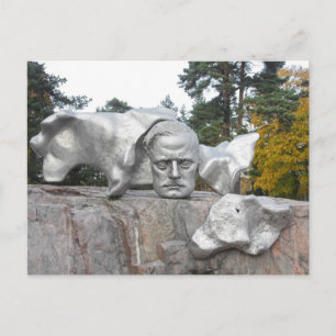 Cartão Postal Monumento a Sibelius, Helsinque, Finlândia
