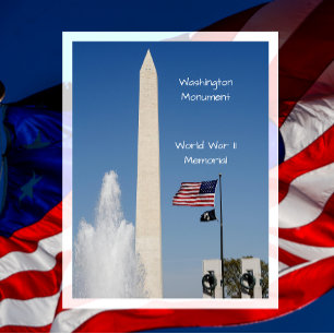Cartão Postal Monumento a Washington, Memorial da II Guerra Mund