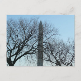 Cartão Postal Monumento a Washington na paisagem do inverno I