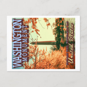 CARTÃO POSTAL MONUMENTO DE WASHINGTON - NATIONAL MALL WASHINGTON