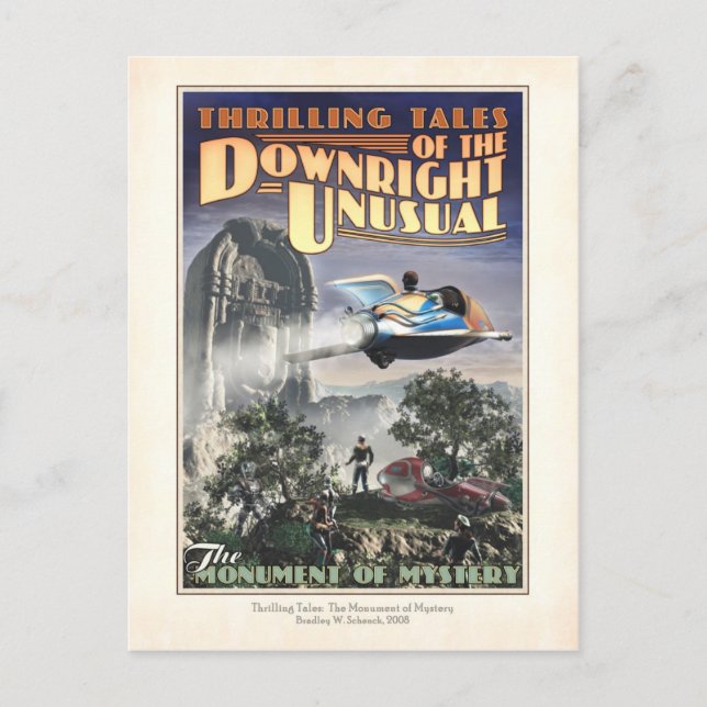 Cartão Postal Monumento do Cartão-postal Mistério (Frente)