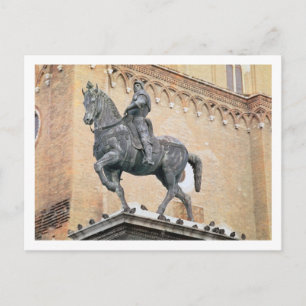 Cartão Postal Monumento Equestre a Bartolommeo Colleoni (1400-