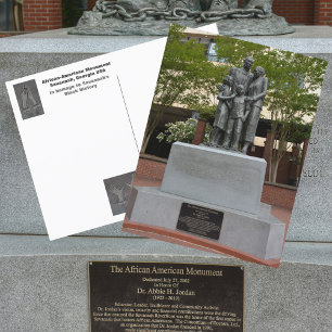 Cartão Postal Monumento Fotográfico Afro-Americano de Savannah