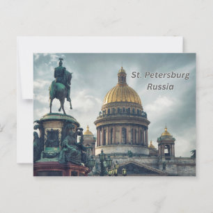 Cartão Postal Monumento Histórico de São Petersburgo, Rússia