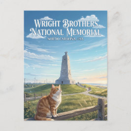 Cartão Postal Monumento Nacional aos Irmãos Wright EUA